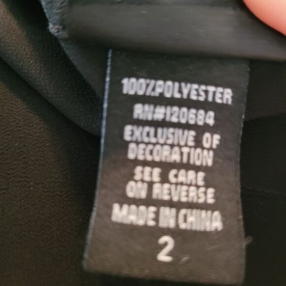 New Torrid Blouse Top Black Pearl Pearls Beaded Embellished Career Size 2 2x - Picture 8 of 9